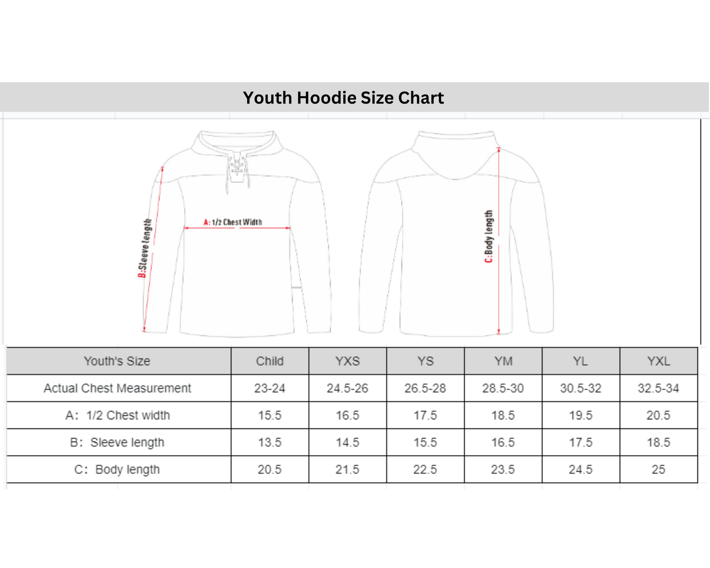 Youth Embroidered C2C Hoodie