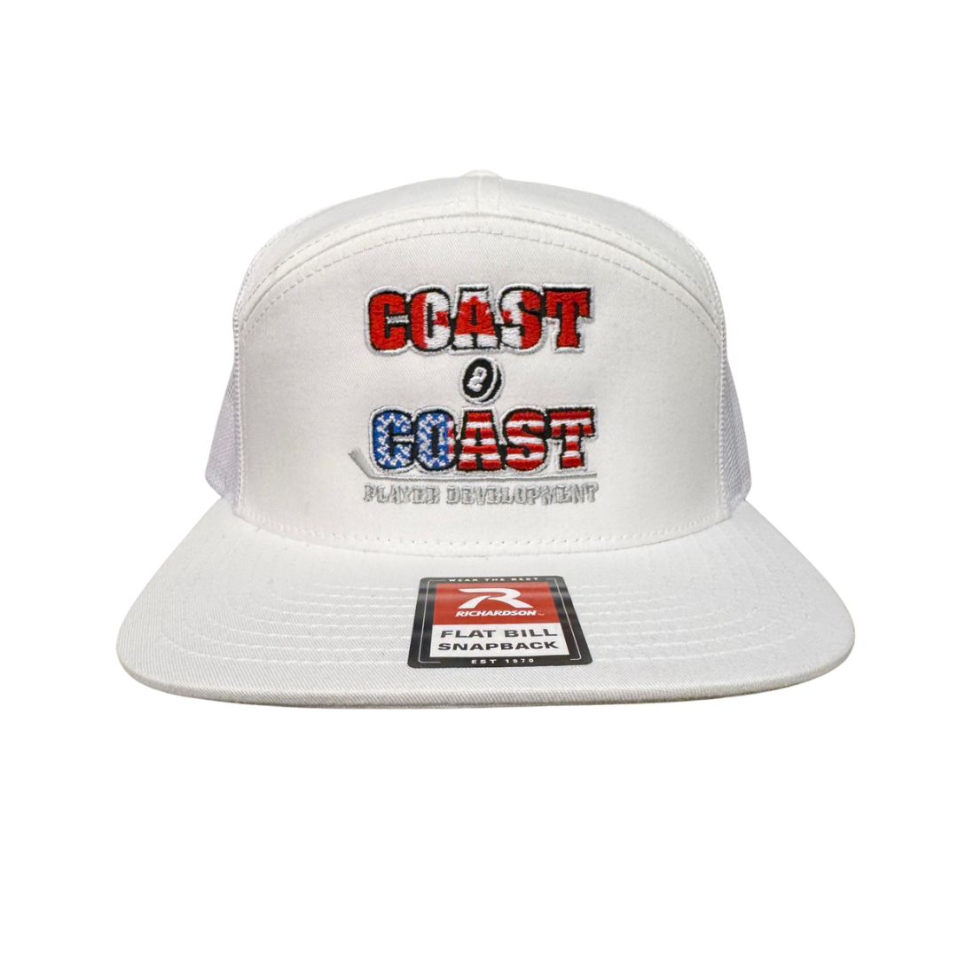 Coast 2 Coast Hat – All White Flat Bill